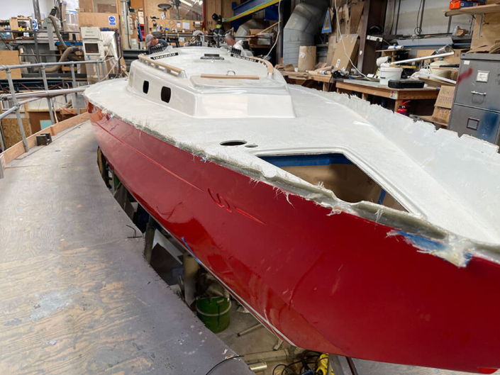 Contessa 32 deck in build