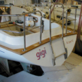 Stainless boarding ladder for Contessa 32